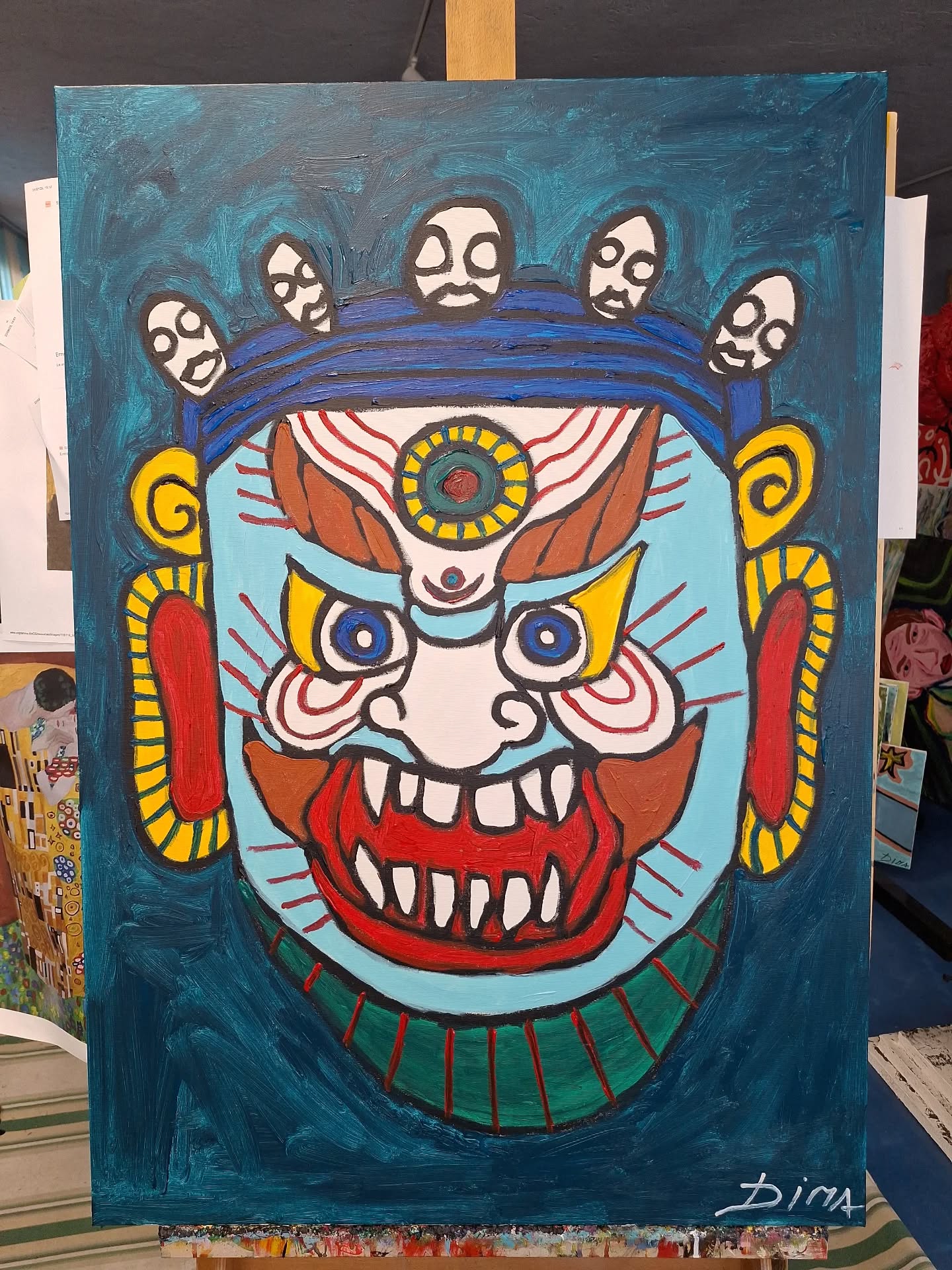 Demone tibetano della protezione distruzione liberazione