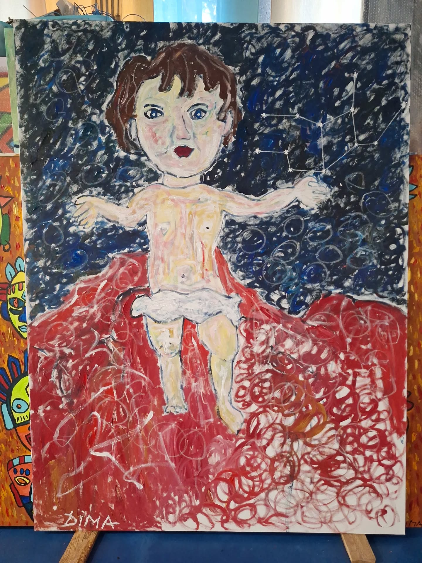 Gesù bambino Protetto dalla costellazione Della vergine