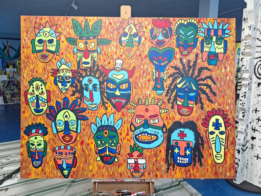 Maschere tibetane Maschere africane Maschere cristiane