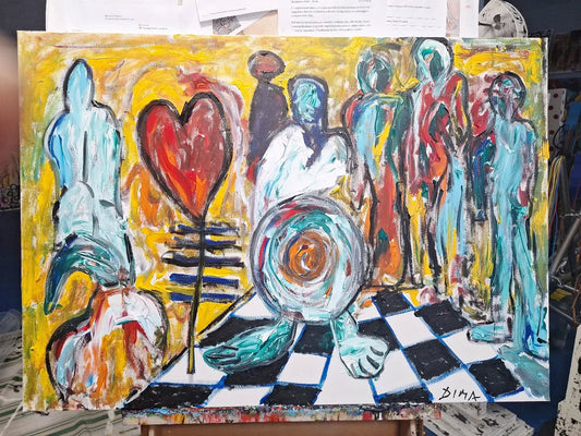 Scacchiera e partecipanti